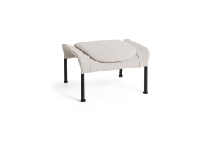Podnóżek O2 Ottoman, czarna podstawa - HAY