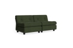 Sofa Amanta 2-osobowa, zielona podstawa - HAY