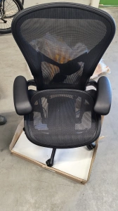 Krzesło biurowe Aeron Onyx size B Black Base - Herman Miller C7 - outlet