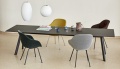 CPH 30 Table Extendable black linoleum_Bubble Lamp_AAC 127 Chair black base Lola dark green_AAC 127 Steelcut Trio 446 chromed base.jpg