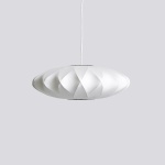 Lampa wisząca Nelson Saucer Crisscross Bubble Pendant Off White - Herman Miller