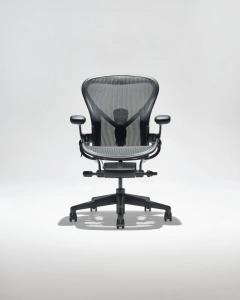 Krzesło krzesło Aeron Onyx size B Black Base - Herman Miller C7