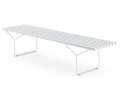 Bertoia Outdoor Bench white rilsan white slats-ławka ogrodowa Bertoia białapodstawa białe listwy-Knoll.jpg
