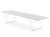 Bertoia Outdoor Bench white rilsan white slats-ławka ogrodowa Bertoia białapodstawa białe listwy-Knoll.jpg