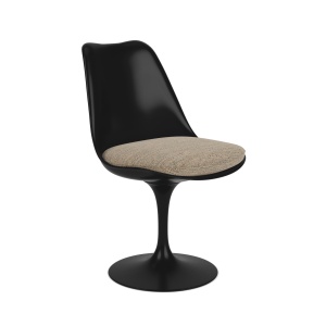 Krzesło Tulip™ Chair Saarinen czarny z poduszką - Knoll