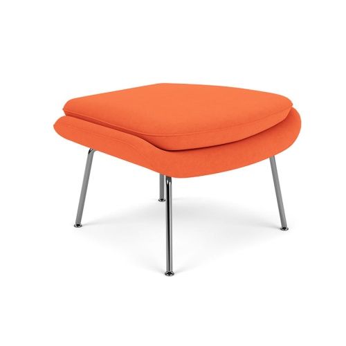 womb-ottoman-polished-chrome-ultrasuede-poppy.JPG