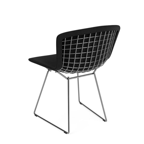 Bertoia-upholstered-side-chair-polished chrome-structure-ultrasuede-black onyx-upholstery-knoll_2.JPG