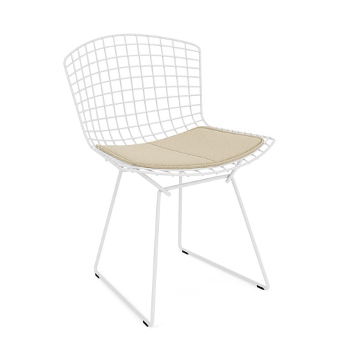 Bertoia-side-chair-white rilsan-structure-classic boucle neutral-seat-pad-knoll.JPG