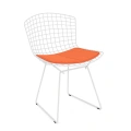 Bertoia-side-chair-white rilsan-structure-ultrasuede-poppy-seat-pad-knoll.JPG