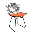 Bertoia-side-chair-black rilsan-structure-ultrasuede-poppy-seat-pad-knoll.JPG