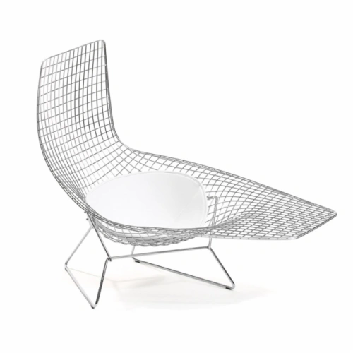 Bertoia-assymetric-chaise-polished chrome-structure-knoll.webp