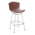 Bertoia-barstool-polished chrome-structure-leather-dark brown-full cover-knoll.jpg