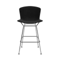 Bertoia-counter height stool-polished chrome-structure-Vinyl-black-full cover-knoll.JPG