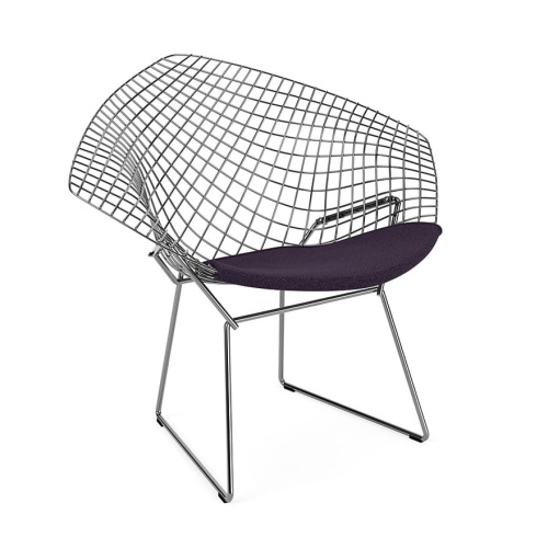 Bertoia-diamond-chair-polished chrome-structure-classic boucle-black iris-seatpad-knoll.JPG