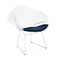 Bertoia-diamond-chair-white rilsan-structure-knoll velvet-aviator-seatpad-knoll.JPG