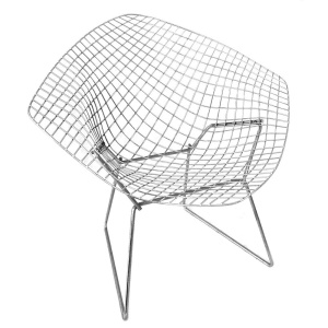 Fotel Bertoia Diamond™ armchair nietapicerowany - Knoll