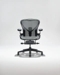 Krzesło biurowe Aeron Onyx size C Black Base Herman Miller C7